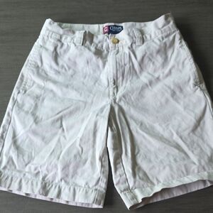 Chaps Boy's Cream Flat Front Shorts